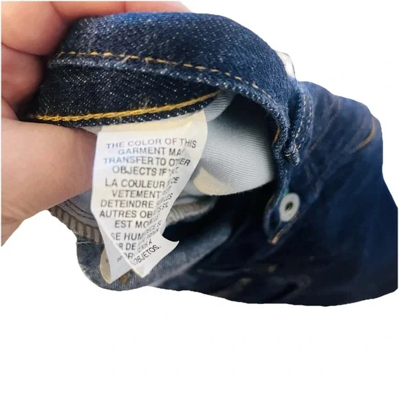 Tommy Hilfiger Men's Stretch Vintage 36x34 Dark Wash Jeans Y2K Streetwear - Picture 11 of 15